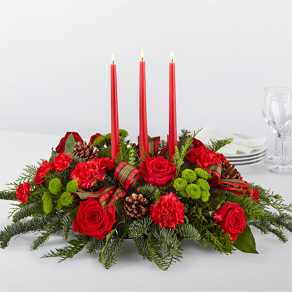 By the Candlelight Centerpiece – Flowers By Mayra Inc, Freeport NY