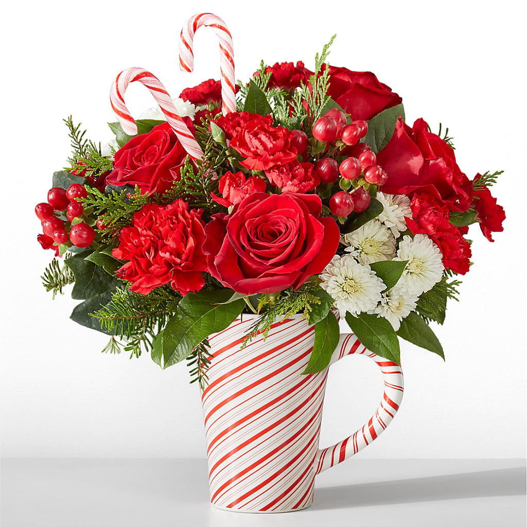 Peppermint Swirl Mug – Flowers By Mayra Inc, Freeport NY