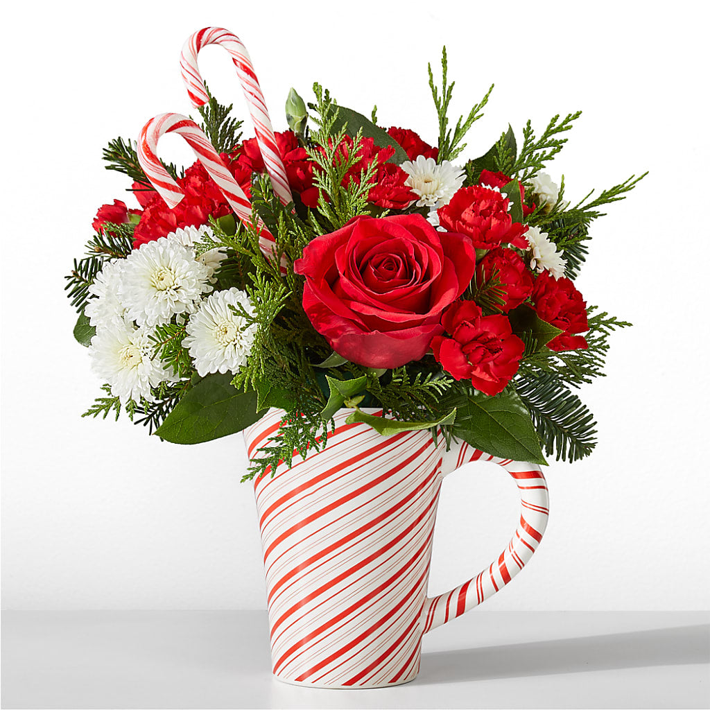 Peppermint Swirl Mug – Flowers By Mayra Inc, Freeport NY