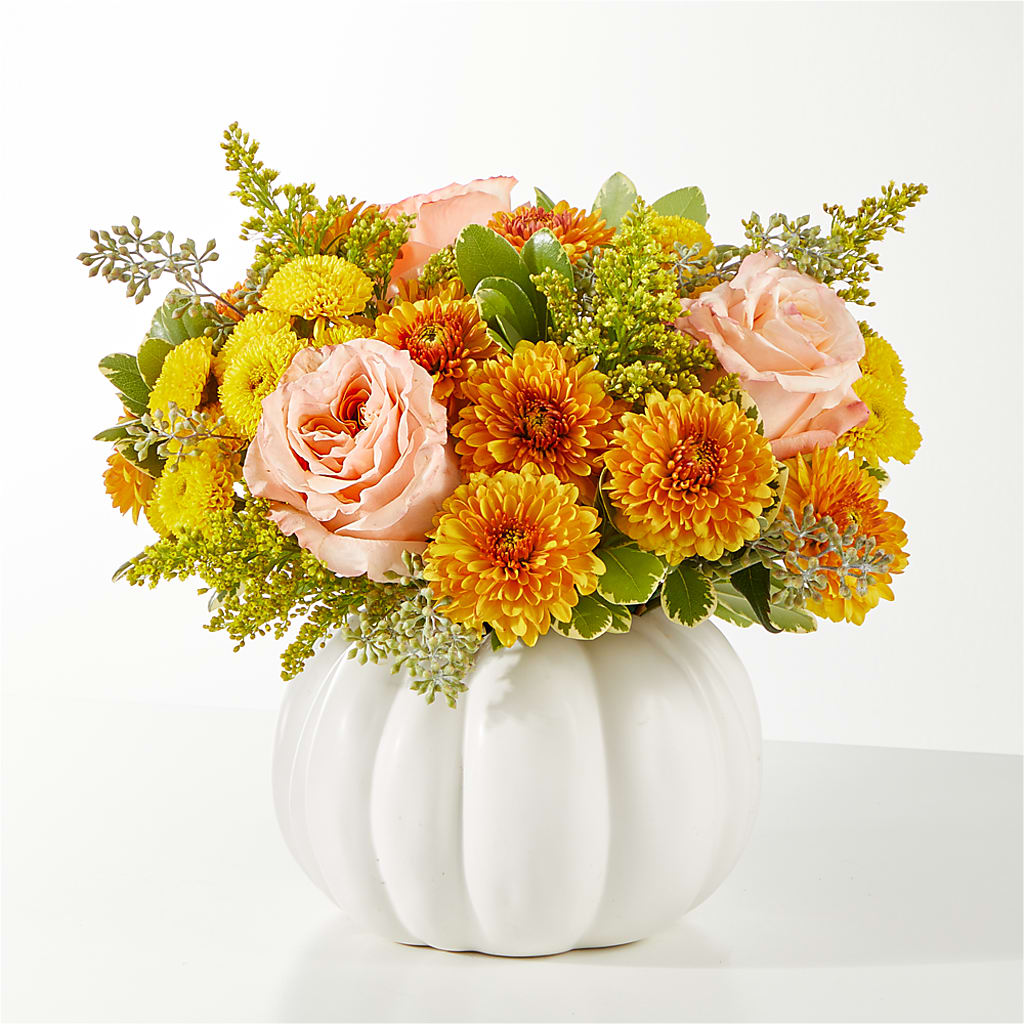 Peachy Pumpkin – Flowers By Mayra Inc, Freeport NY
