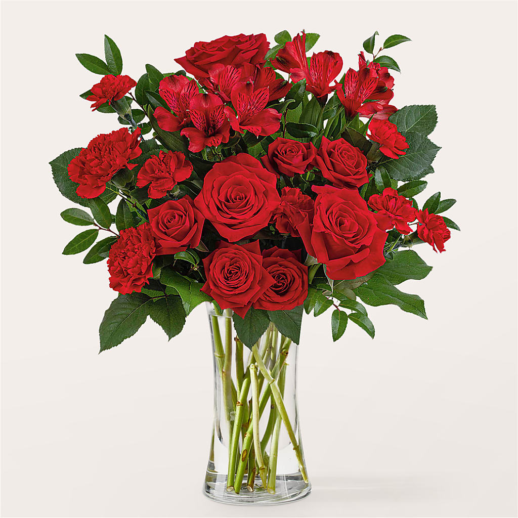 Brilliant Ruby Bouquet – Flowers By Mayra Inc, Freeport NY
