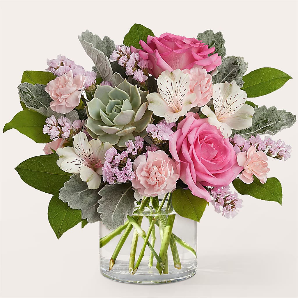 Dusty Rose Bouquet – Flowers By Mayra Inc, Freeport NY