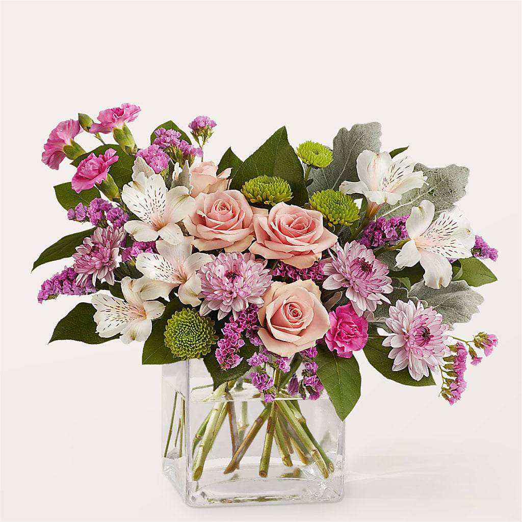 Pink Suede Bouquet – Flowers By Mayra Inc, Freeport NY