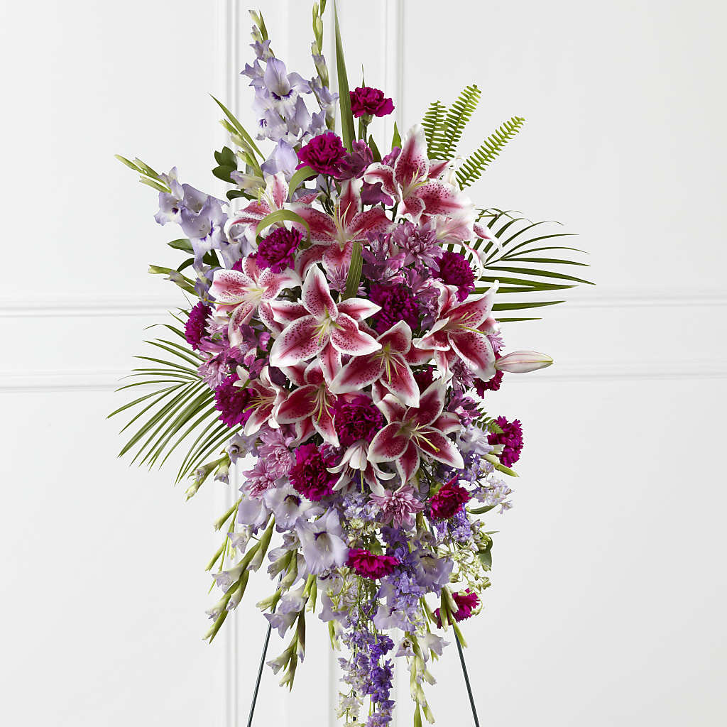 Tender Touch Standing Spray – Flowers By Mayra Inc, Freeport NY