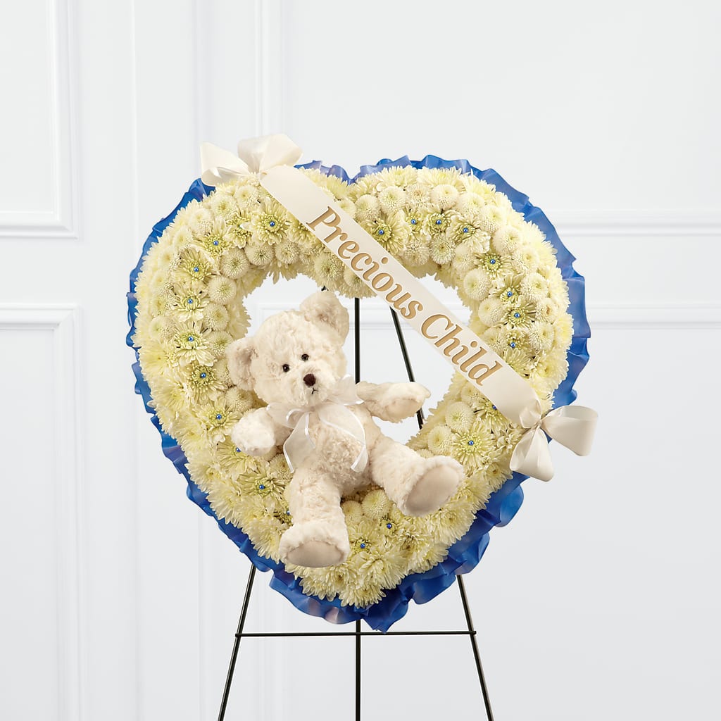 Precious Child Standing Heart – Flowers By Mayra Inc, Freeport NY