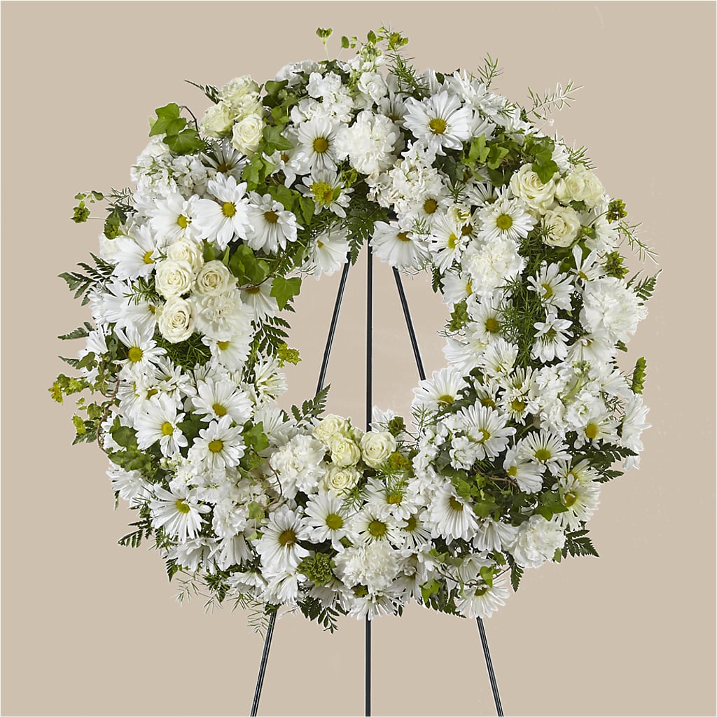 Faithful Wishes Wreath – Flowers By Mayra Inc, Freeport NY