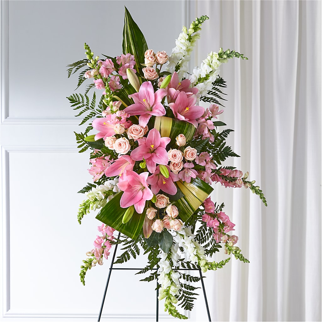 Elegant Embrace Standing Spray – Flowers By Mayra Inc, Freeport NY