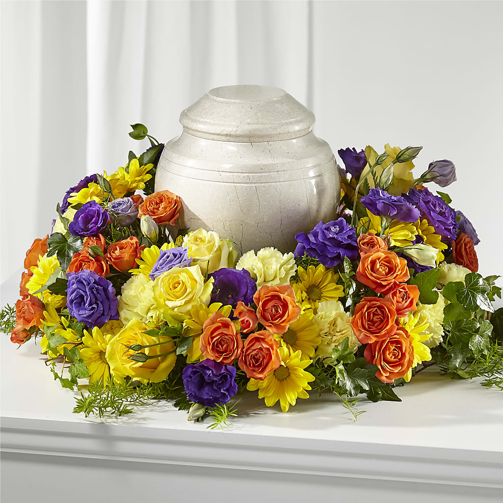 Blossoms of Remembrance Cremation Adornment – Flowers By Mayra Inc, Freeport NY