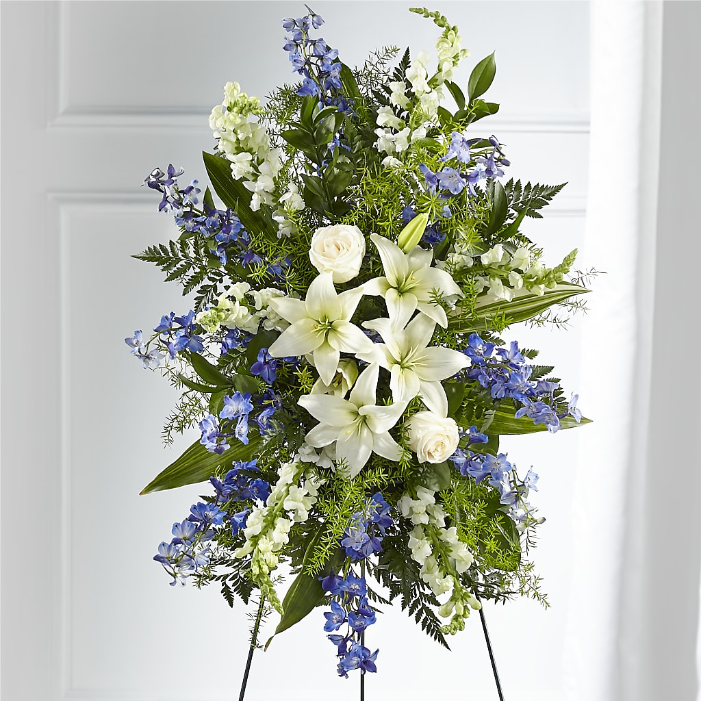 Faithful Friend Standing Spray – Flowers By Mayra Inc, Freeport NY