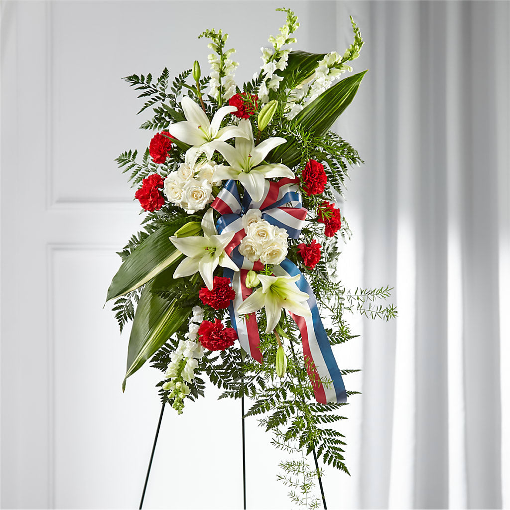 Stars of Life Standing Spray – Flowers By Mayra Inc, Freeport NY