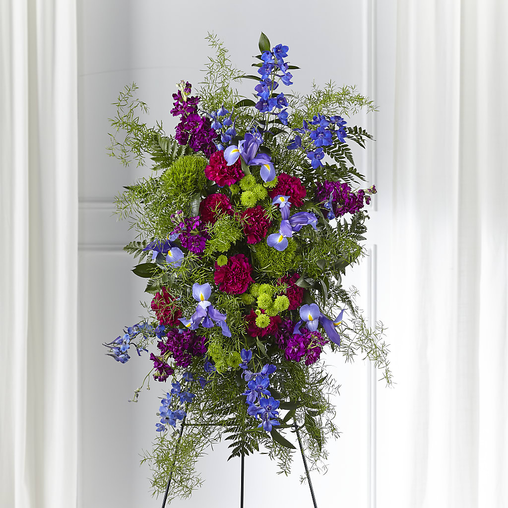 Heavenly Skies Standing Spray – Flowers By Mayra Inc, Freeport NY