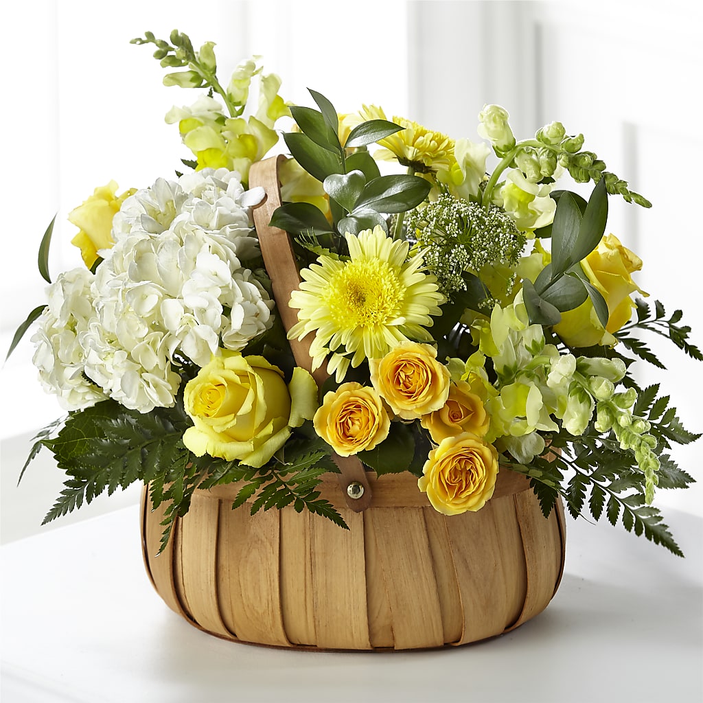 Rustic Remembrance Basket – Flowers By Mayra Inc, Freeport NY