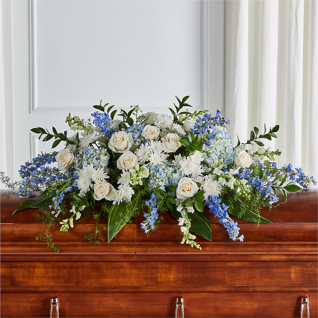 Timeless Essence Casket Spray – Flowers By Mayra Inc, Freeport NY