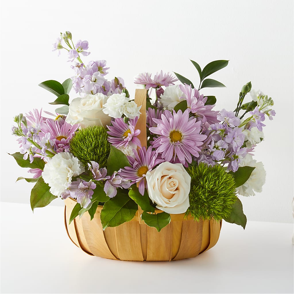 Peace & Love Basket – Flowers By Mayra Inc, Freeport NY