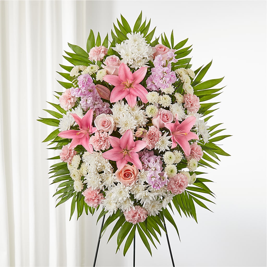Offering Solace Standing Spray – Flowers By Mayra Inc, Freeport NY