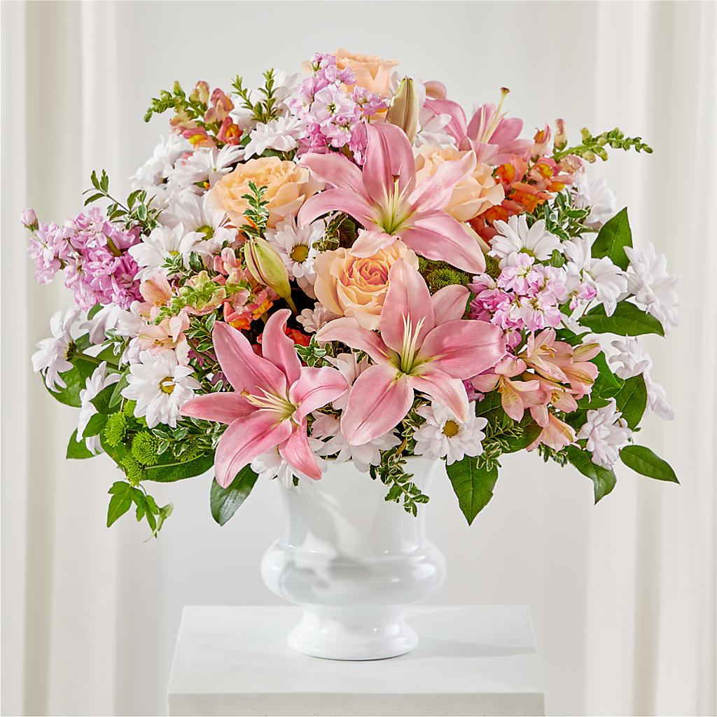 Heartfelt Gesture Urn Arrangement – Flowers By Mayra Inc, Freeport NY