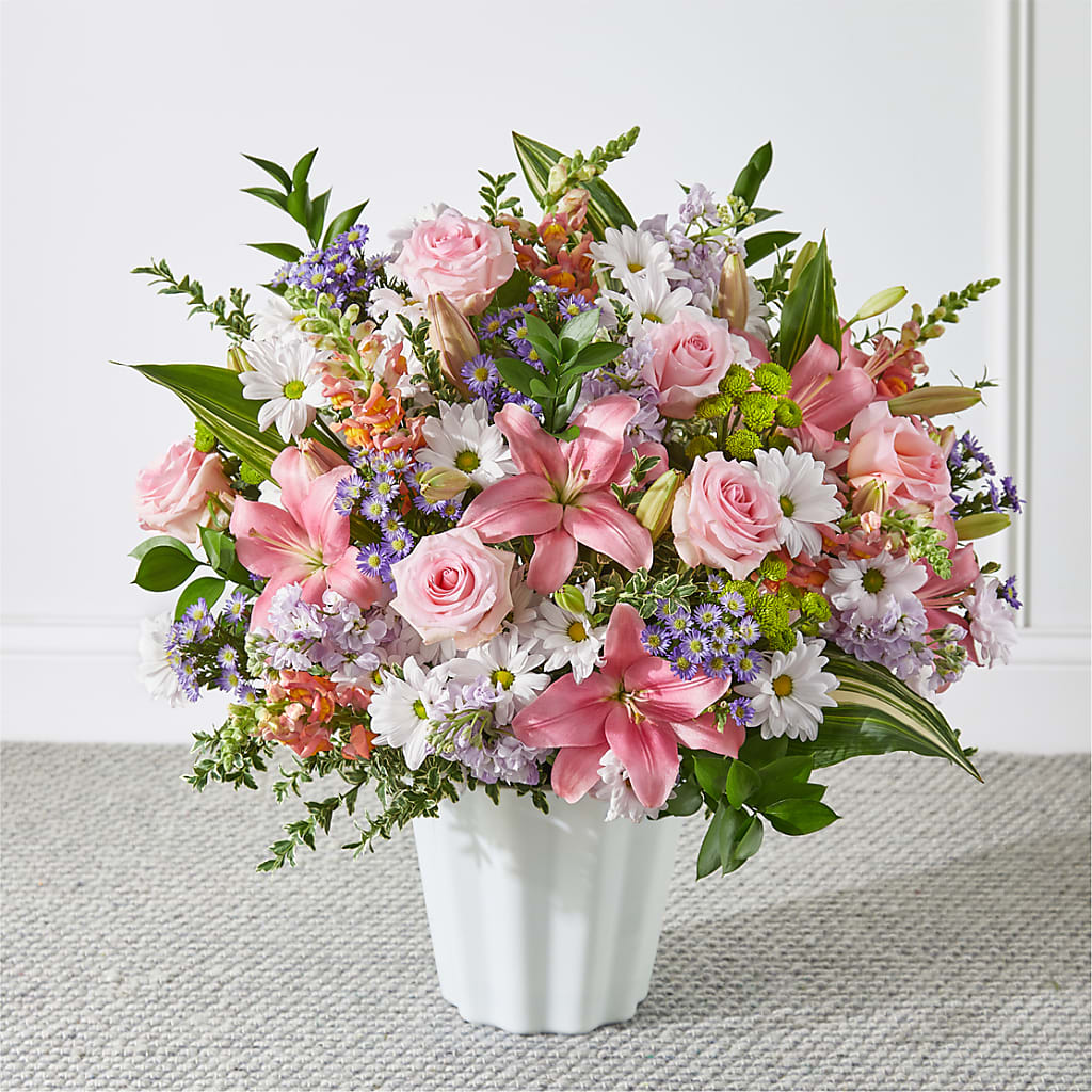 Abundant Compassion Floor Basket – Flowers By Mayra Inc, Freeport NY