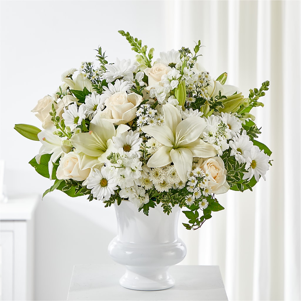 Uplifting Urn Arrangement – Flowers By Mayra Inc, Freeport NY