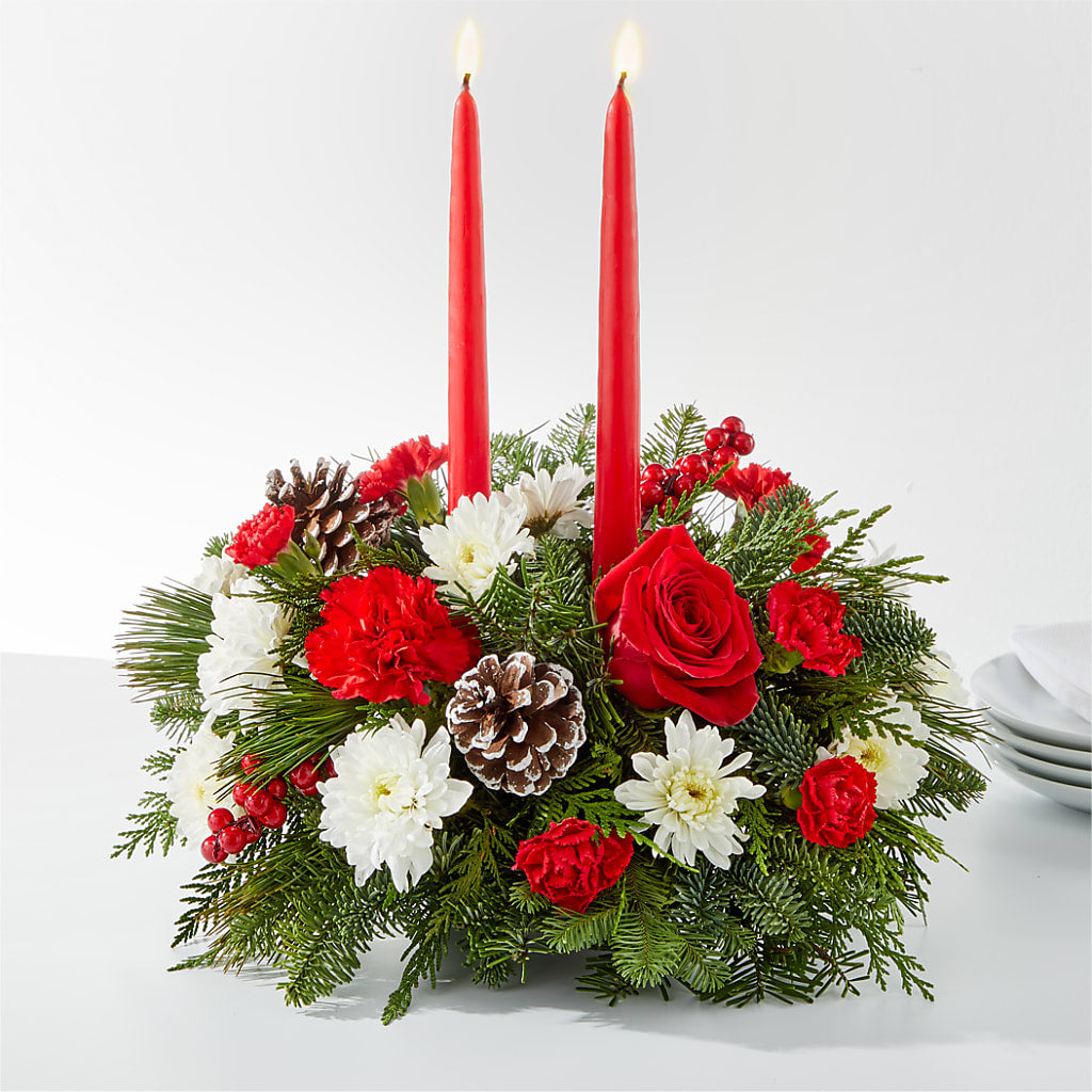Holiday Soiree Centerpiece – Flowers By Mayra Inc, Freeport NY