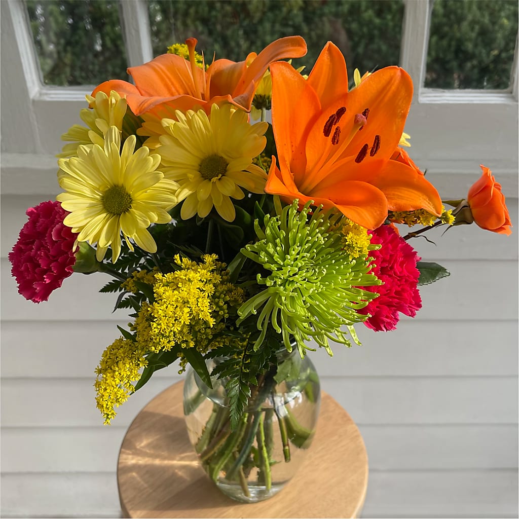 Bold & Bright – A Florist Original –  Flowers By Mayra Inc, Freeport NY