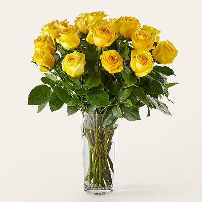 Long Stem Yellow Rose Bouquet –  Flowers By Mayra Inc, Freeport NY