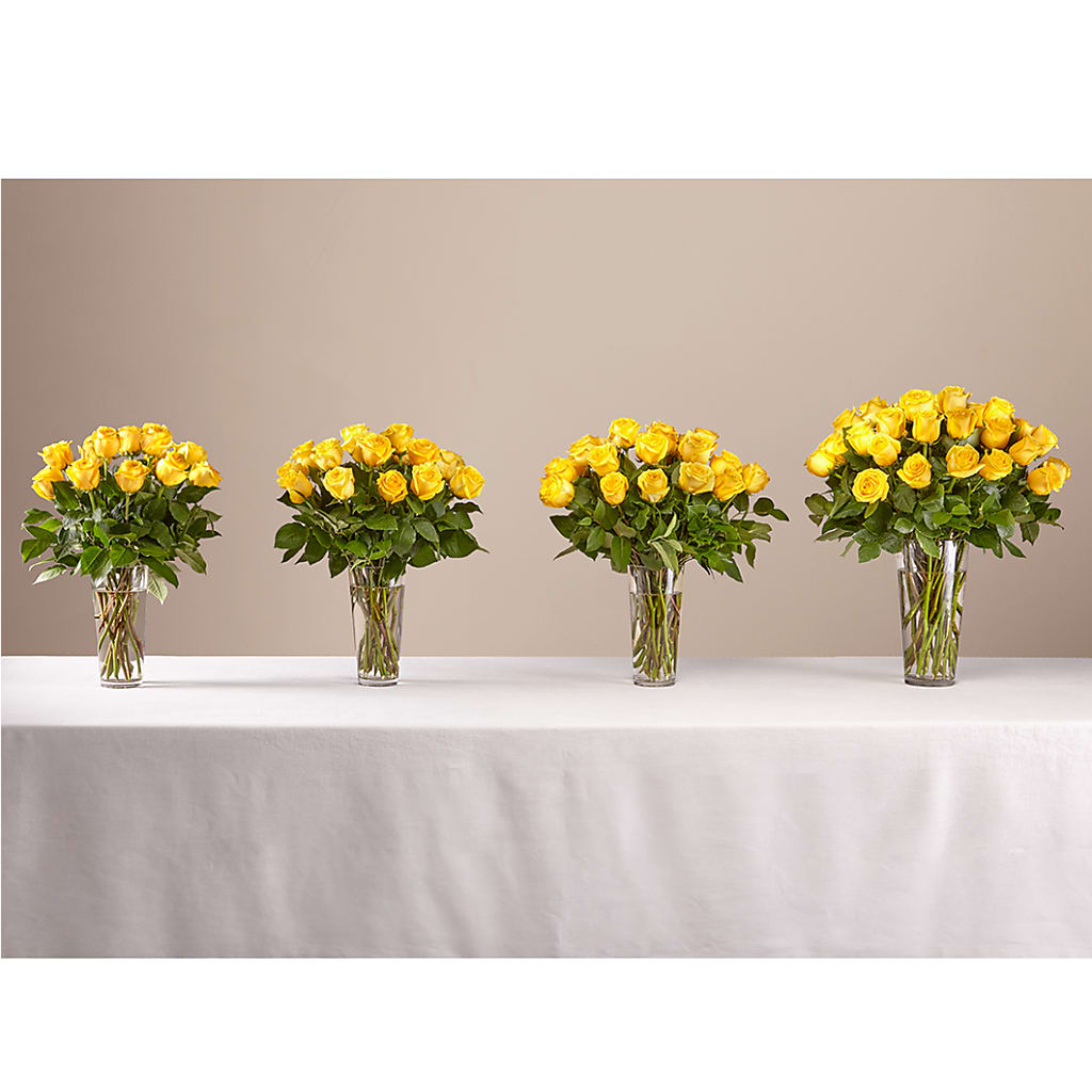 Long Stem Yellow Rose Bouquet –  Flowers By Mayra Inc, Freeport NY