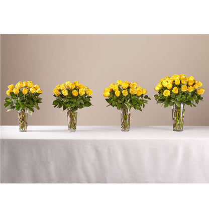 Long Stem Yellow Rose Bouquet –  Flowers By Mayra Inc, Freeport NY