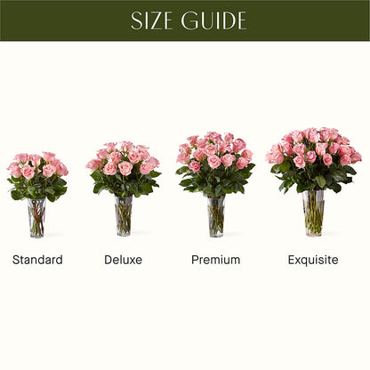 Long Stem Pink Rose Bouquet –  Flowers By Mayra Inc, Freeport NY