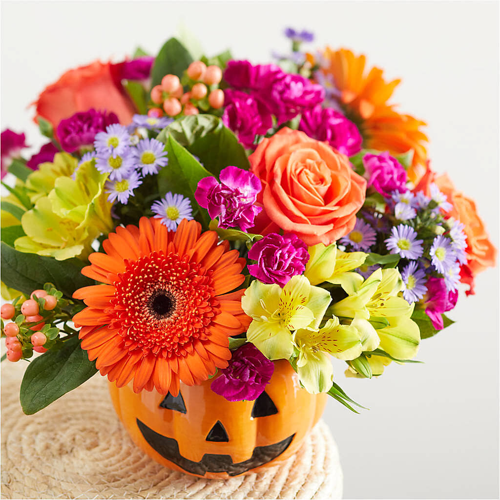 Tricks & Treats Pumpkin –  Flowers By Mayra Inc, Freeport NY
