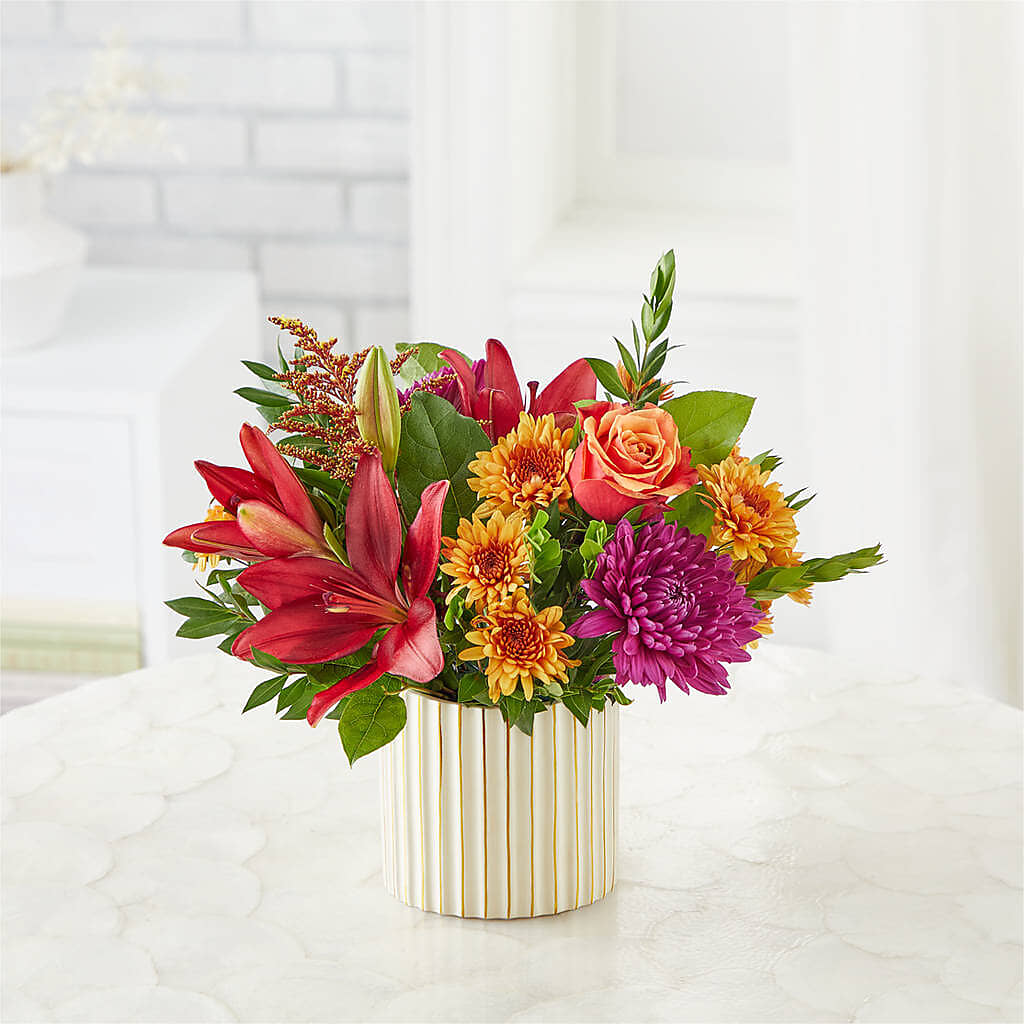 Burgundy Landscape Bouquet –  Flowers By Mayra Inc, Freeport NY