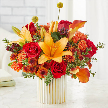 Scarlet Skies Bouquet –  Flowers By Mayra Inc, Freeport NY