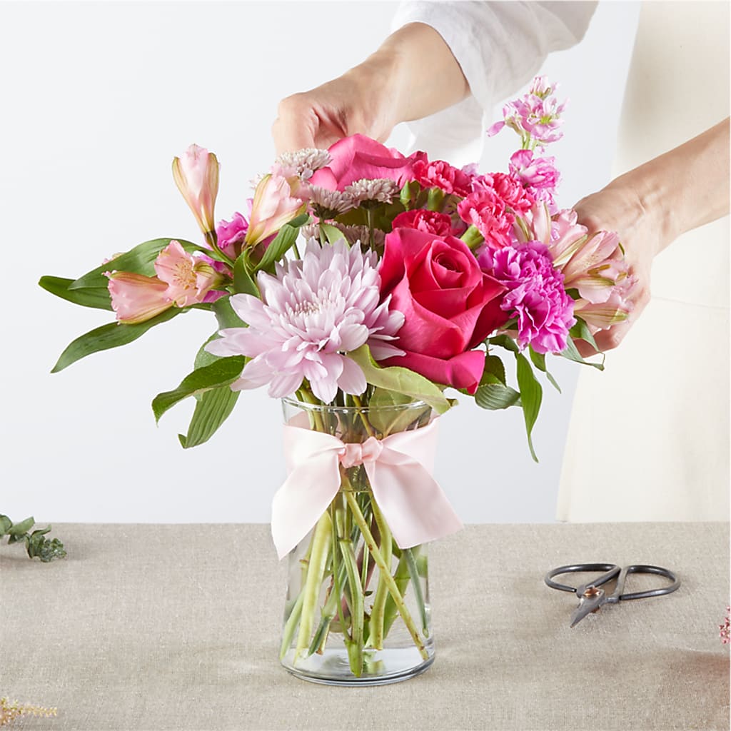 Pink Ribbon - A Florist Original –  Flowers By Mayra Inc, Freeport NY