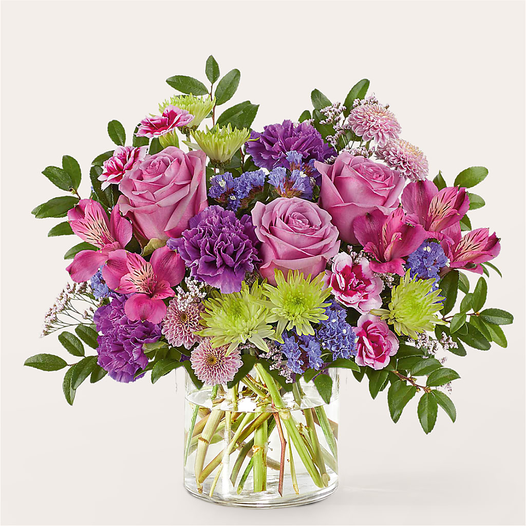 Glass Half Full Bouquet –  Flowers By Mayra Inc, Freeport NY