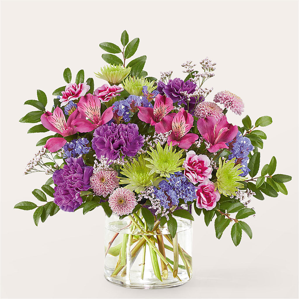 Glass Half Full Bouquet –  Flowers By Mayra Inc, Freeport NY