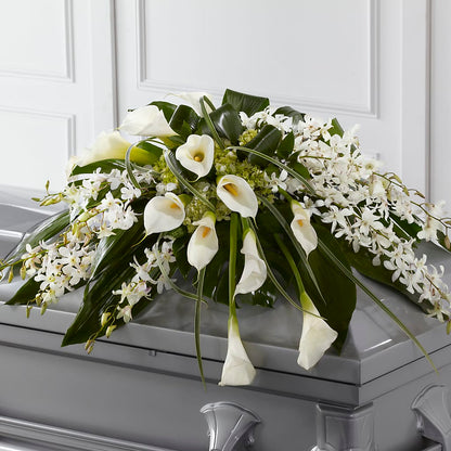 Angel Wings Casket Spray –  Flowers By Mayra Inc, Freeport NY