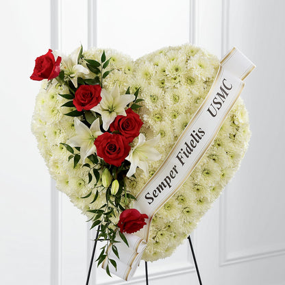 Heartfelt Hero Standing Heart –  Flowers By Mayra Inc, Freeport NY