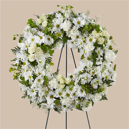 Faithful Wishes Wreath –  Flowers By Mayra Inc, Freeport NY