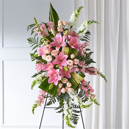 Elegant Embrace Standing Spray –  Flowers By Mayra Inc, Freeport NY