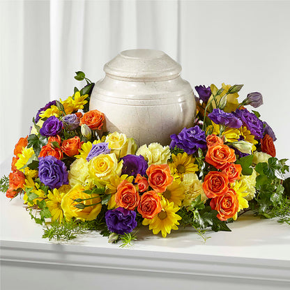 Blossoms of Remembrance Cremation Adornment –  Flowers By Mayra Inc, Freeport NY
