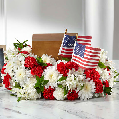 Spirit of Patriotism Cremation Adornment –  Flowers By Mayra Inc, Freeport NY