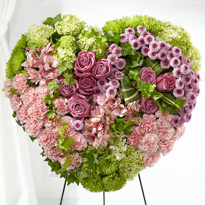 Heartwarming Standing Heart –  Flowers By Mayra Inc, Freeport NY