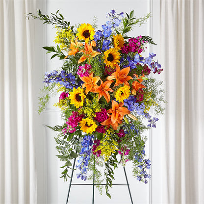 Sunlit Memories Standing Spray (Standard) –  Flowers By Mayra Inc, Freeport NY