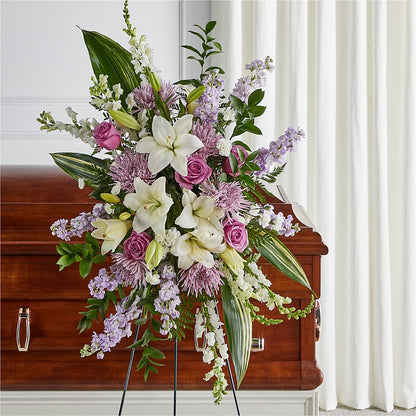 Grateful Hearts Standing Spray –  Flowers By Mayra Inc, Freeport NY