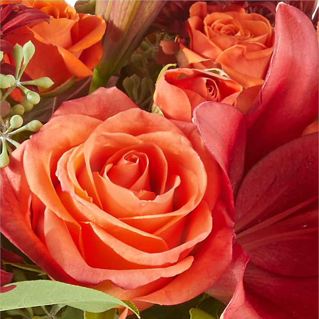 Crimson Leaves Bouquet –  Flowers By Mayra Inc, Freeport NY
