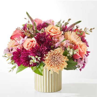 Berry Cobbler Bouquet with Ivory Vase –  Flowers By Mayra Inc, Freeport NY