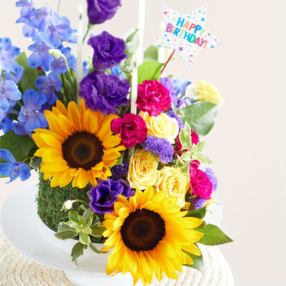 Star of the Day Floral Cake –  Flowers By Mayra Inc, Freeport NY