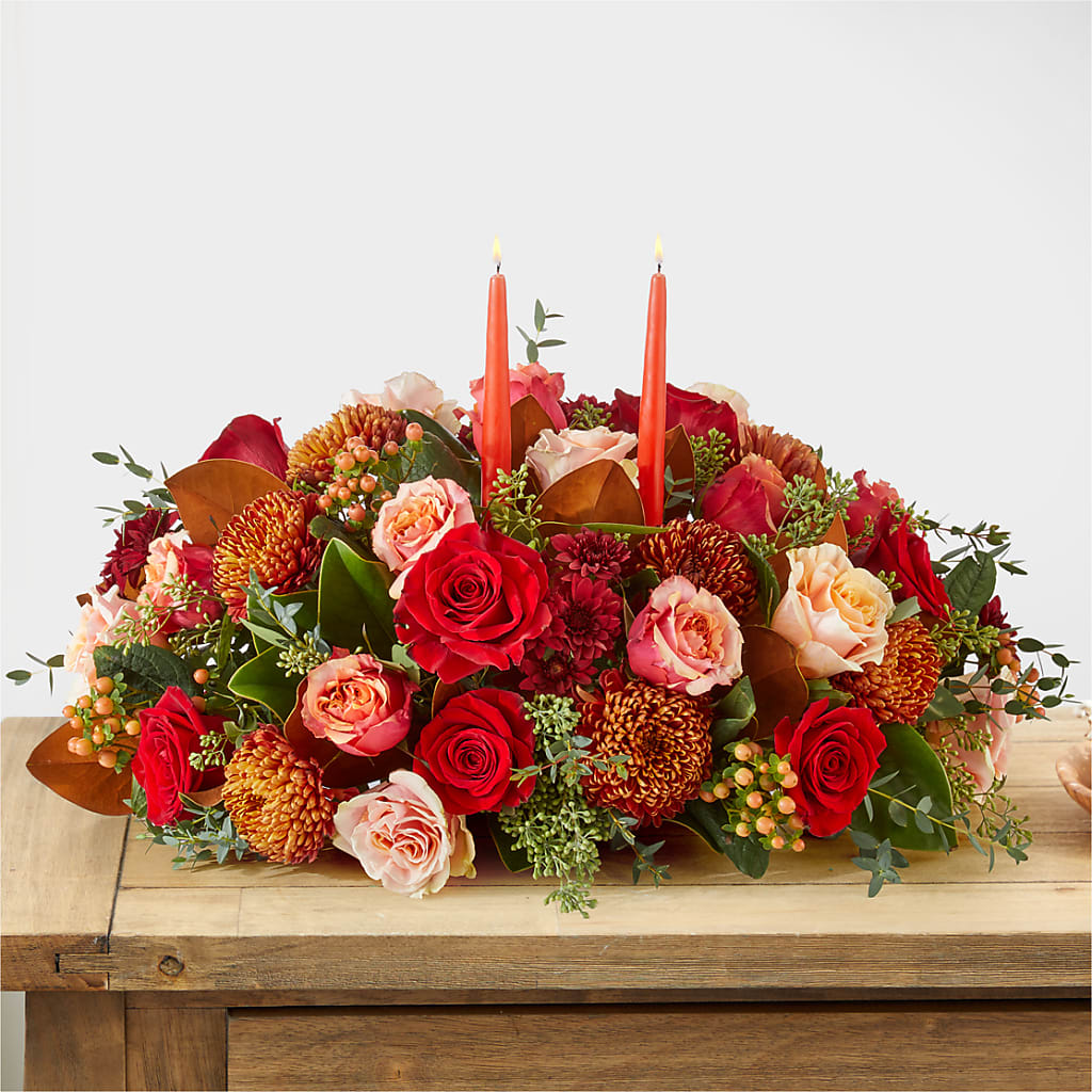 Gather Near Centerpiece –  Flowers By Mayra Inc, Freeport NY