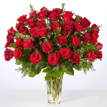 Forever Yours Fifty Stem Red Rose Bouquet –  Flowers By Mayra Inc, Freeport NY