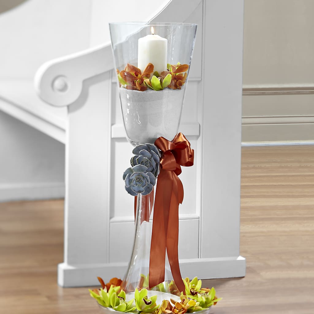 Matrimony Pew Decor –  Flowers By Mayra Inc, Freeport NY