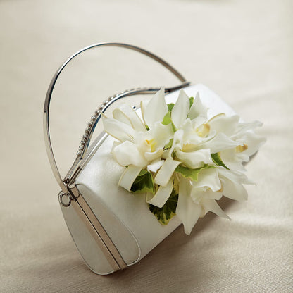 White Purse Decor –  Flowers By Mayra Inc, Freeport NY